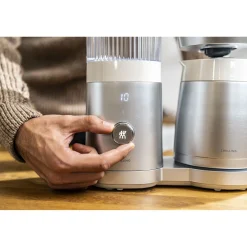 Cafetière avec filtre thermos, 1,25 l, Blanc argenté