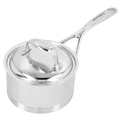 Casserole avec couvercle 14 cm, Inox 18/10, Argent