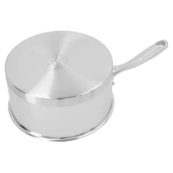 Casserole avec couvercle 16 cm, Inox 18/10, Argent