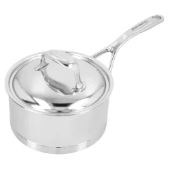Casserole avec couvercle 16 cm, Inox 18/10, Argent