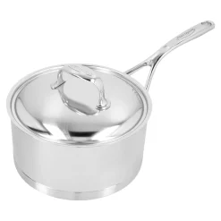 Casserole avec couvercle 20 cm, Inox 18/10, Argent