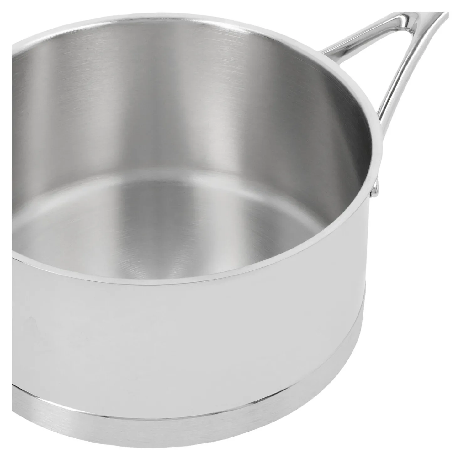 Casserole sans couvercle 18 cm, Inox 18/10, Argent