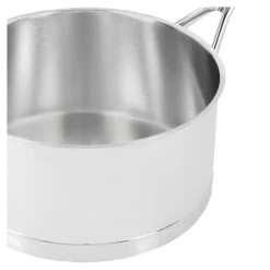 Casserole sans couvercle 20 cm, Inox 18/10, Argent
