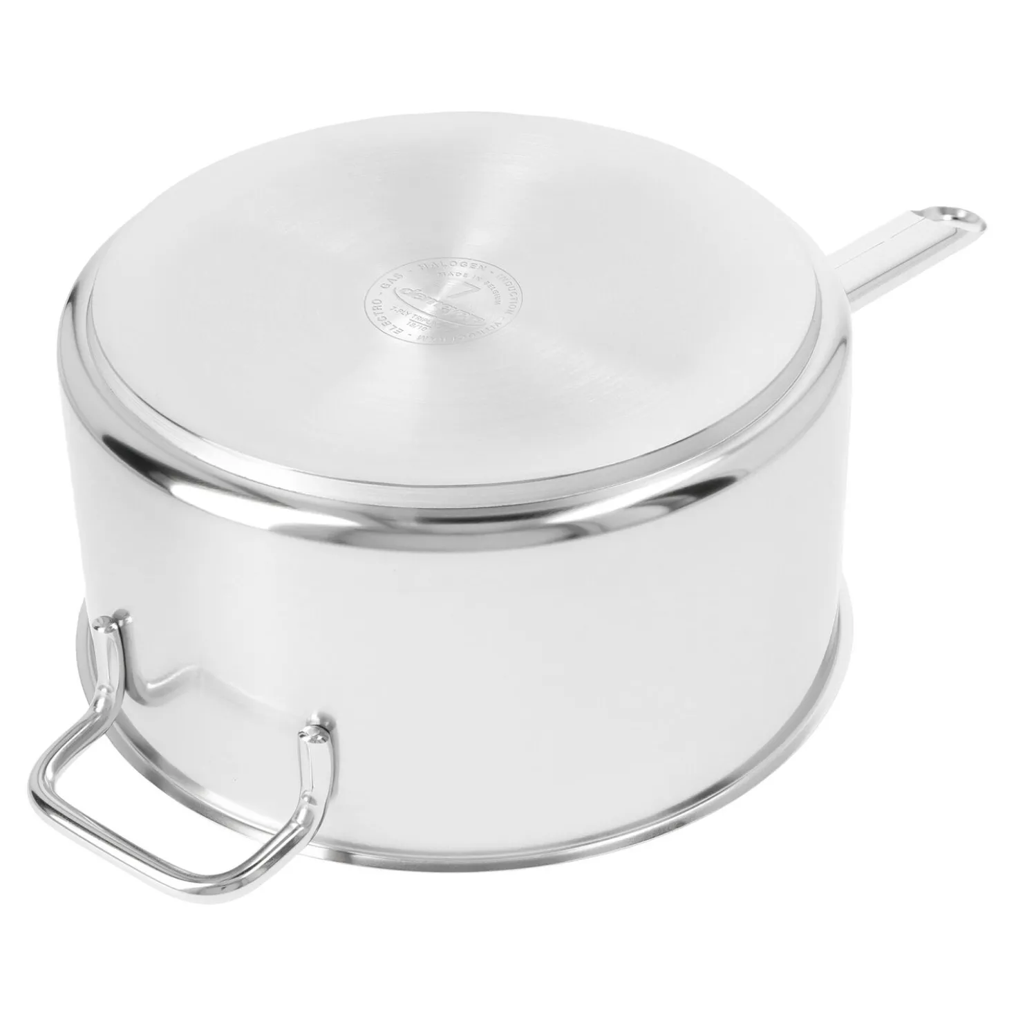 Casserole sans couvercle 22 cm, Inox 18/10, Argent
