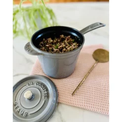 Casserolette 14 cm, Fonte, Gris graphite