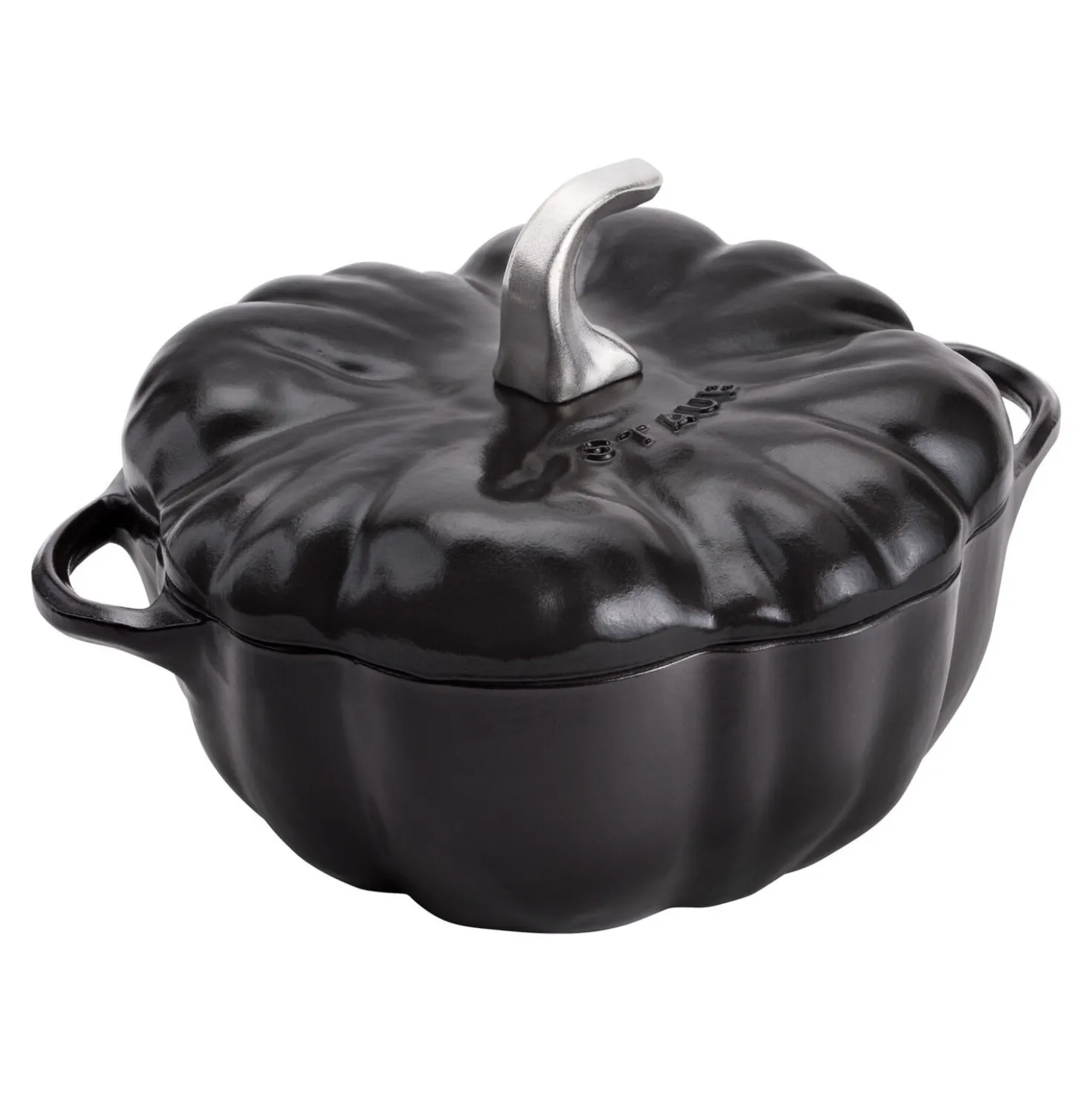 Cocotte 24 cm, Citrouille, Noir mat, Fonte