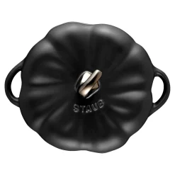 Cocotte 15 cm, Citrouille, Noir mat, Céramique
