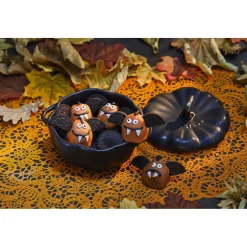 Cocotte 15 cm, Citrouille, Noir mat, Céramique