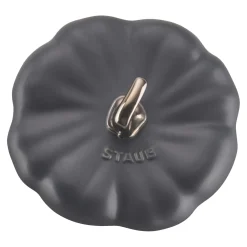 Cocotte 15 cm, Citrouille, Noir mat, Céramique