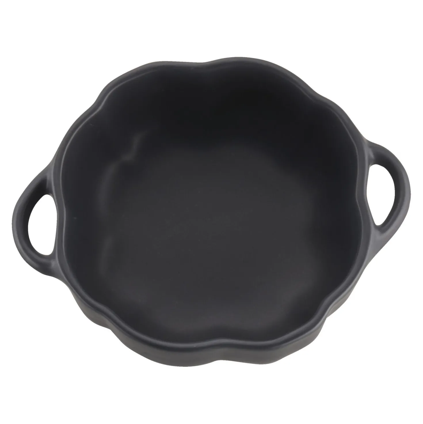 Cocotte 12 cm, Citrouille, Noir mat, Céramique