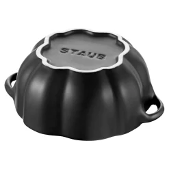 Cocotte 12 cm, Citrouille, Noir mat, Céramique