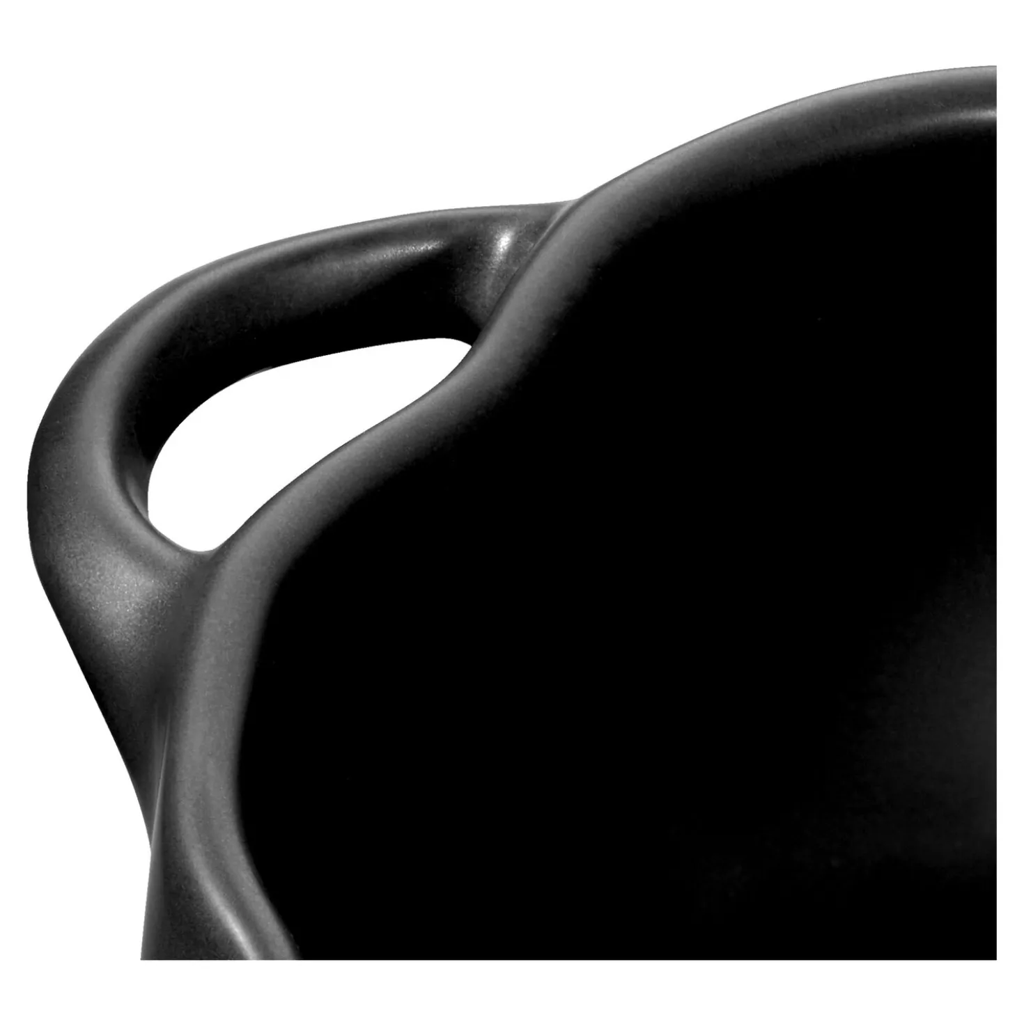 Cocotte 12 cm, Citrouille, Noir mat, Céramique