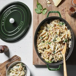 Cocotte 31 cm, Ovale, Basilic, Fonte