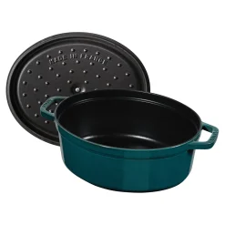 Cocotte 31 cm, Ovale, La Mer, Fonte