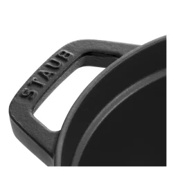 Cocotte 33 cm, Ovale, Noir mat, Fonte