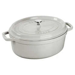 Cocotte 27 cm, Ovale, Truffe blanche, Fonte