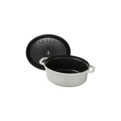 Cocotte 29 cm, Ovale, Truffe blanche, Fonte