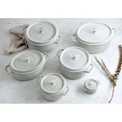 Cocotte 29 cm, Ovale, Truffe blanche, Fonte