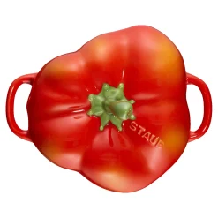 Cocotte 11 cm, Poivron, Orange et rouge, Céramique