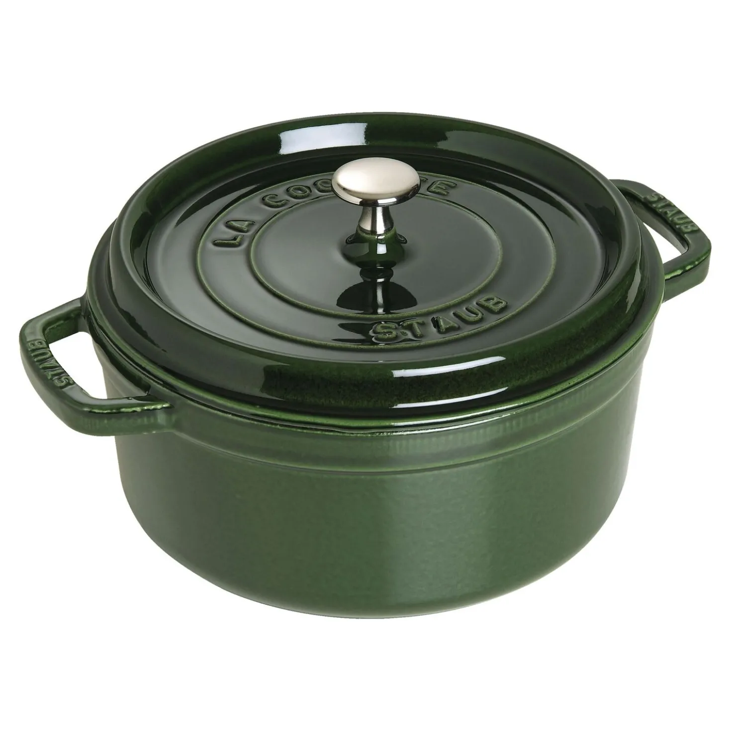Cocotte 26 cm, Rond(e), Basilic, Fonte