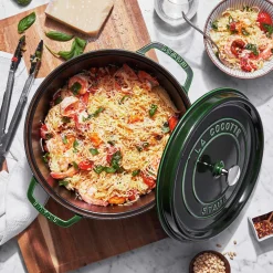 Cocotte 26 cm, Rond(e), Basilic, Fonte