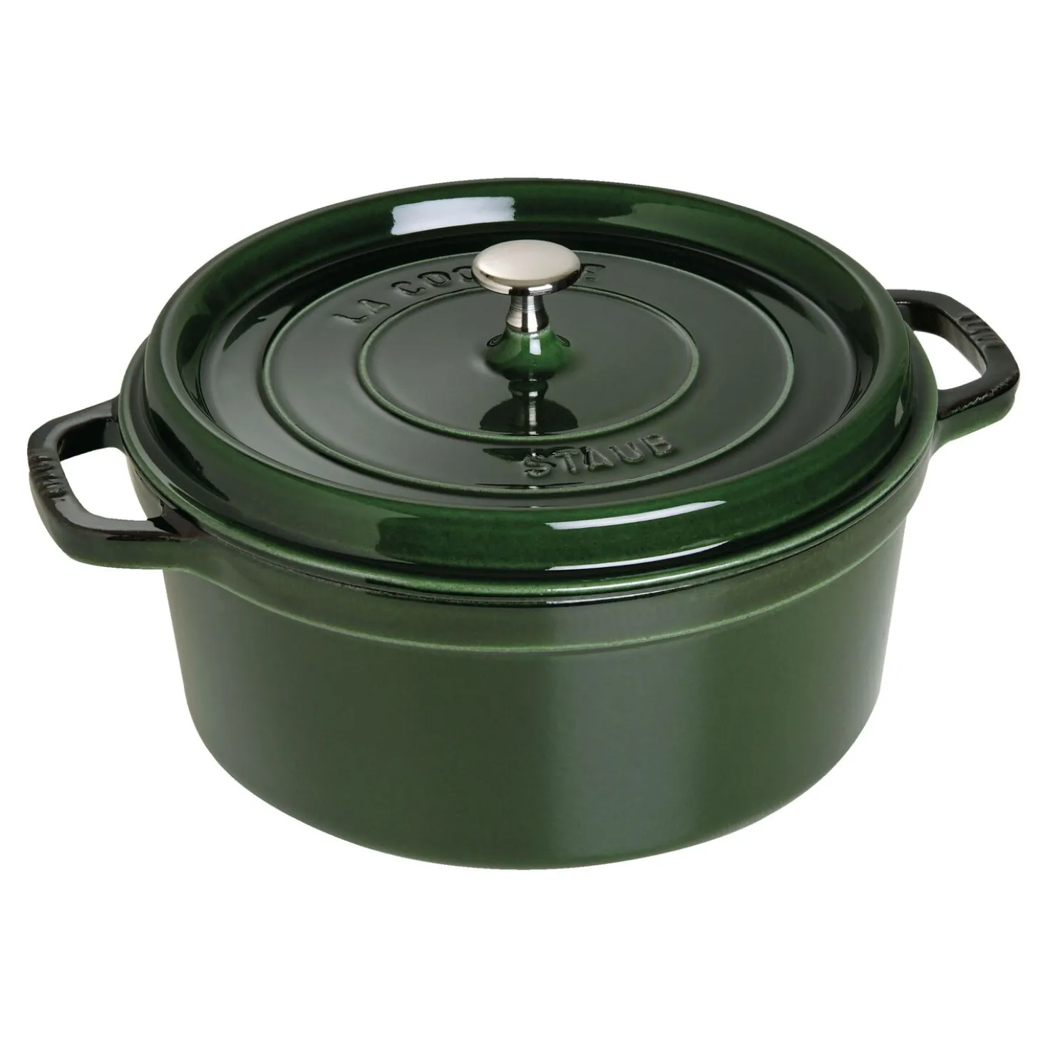 Cocotte 28 cm, Rond(e), Basilic, Fonte