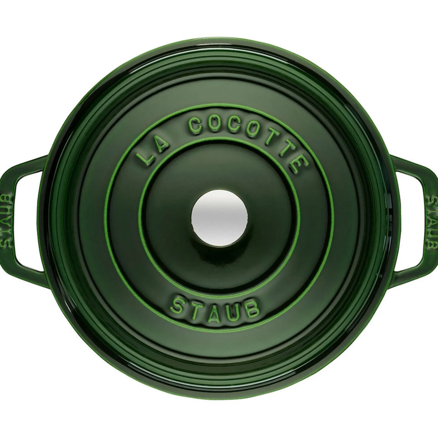 Cocotte 22 cm, Rond(e), Basilic, Fonte