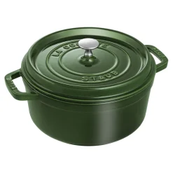 Cocotte 24 cm, Rond(e), Basilic, Fonte