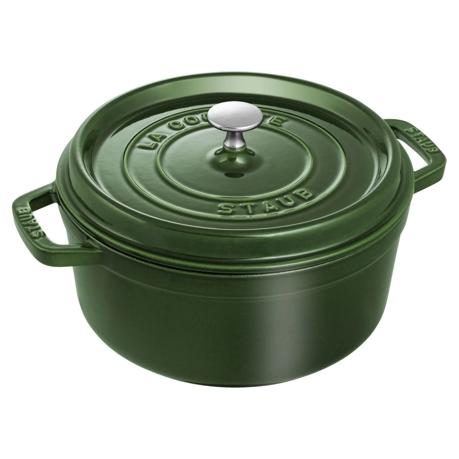 Cocotte 24 cm, Rond(e), Basilic, Fonte