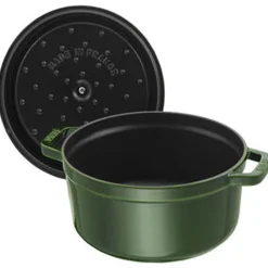 Cocotte 24 cm, Rond(e), Basilic, Fonte