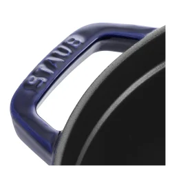 Cocotte 20 cm, Rond(e), Bleu intense, Fonte