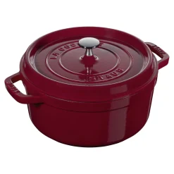 Cocotte 28 cm, Rond(e), Bordeaux, Fonte