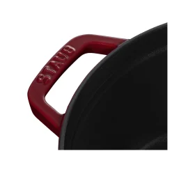Cocotte 28 cm, Rond(e), Bordeaux, Fonte