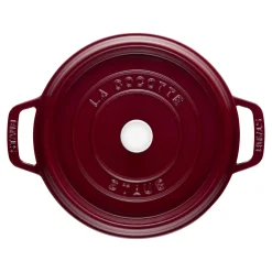 Cocotte 24 cm, Rond(e), Bordeaux, Fonte