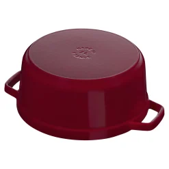 Cocotte 26 cm, Rond(e), Bordeaux, Fonte