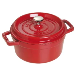 Cocotte 18 cm, Rond(e), Cerise, Fonte