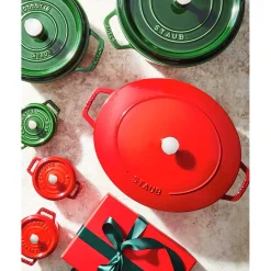 Cocotte 26 cm, Rond(e), Cerise, Fonte