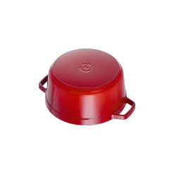 Cocotte 30 cm, Rond(e), Cerise, Fonte