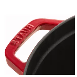 Cocotte 22 cm, Rond(e), Cerise, Fonte