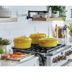 Cocotte 28 cm, Rond(e), Citron, Fonte