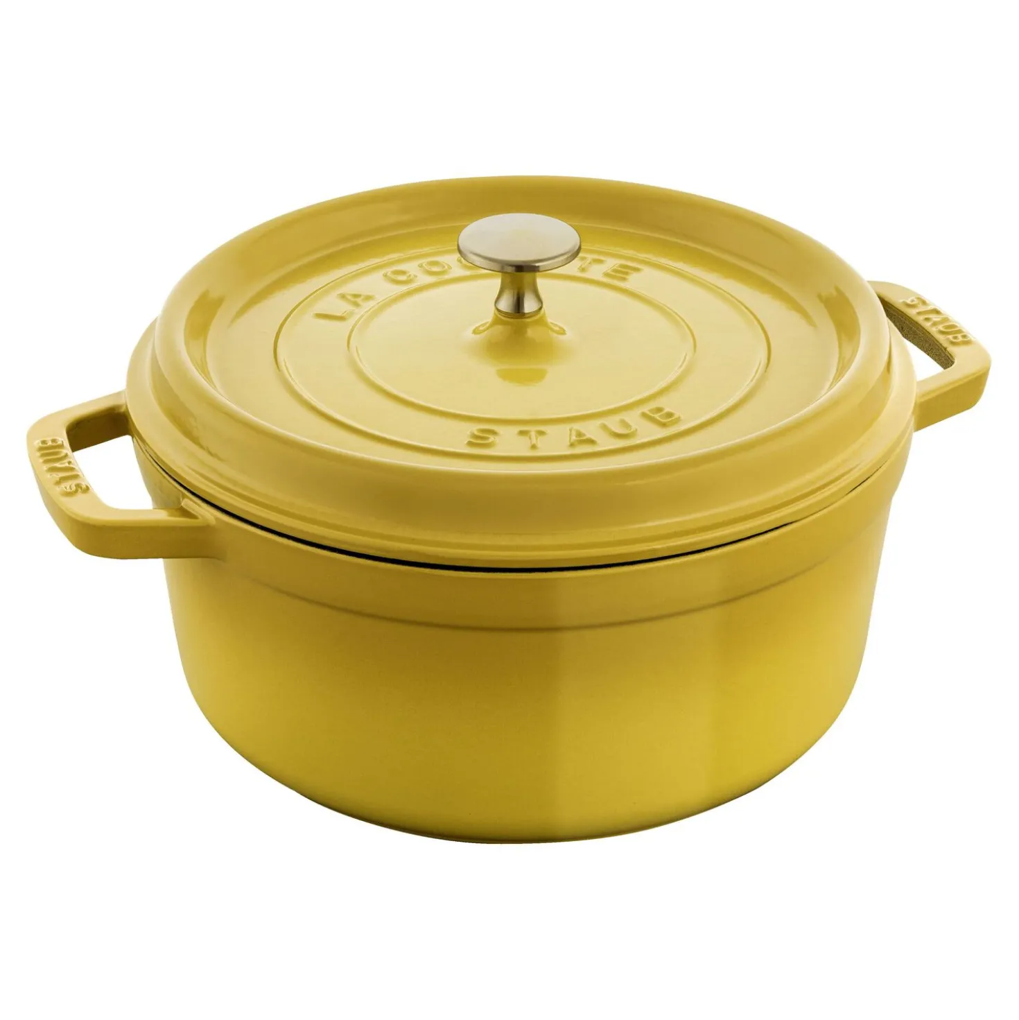 Cocotte 24 cm, Rond(e), Citron, Fonte