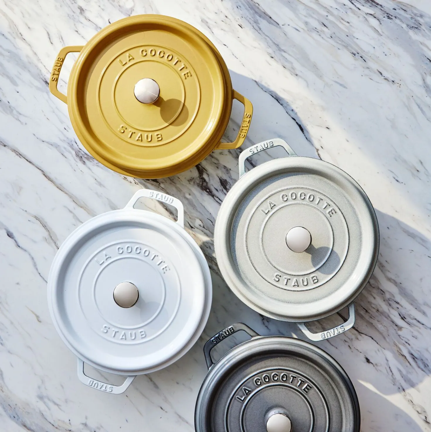 Cocotte 24 cm, Rond(e), Citron, Fonte