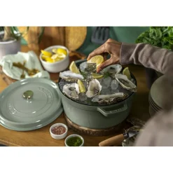 Cocotte 20 cm, Rond(e), Eucalyptus, Fonte