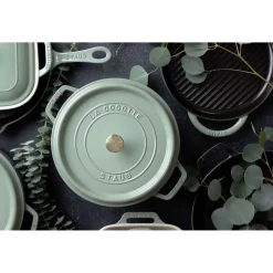 Cocotte 28 cm, Rond(e), Eucalyptus, Fonte