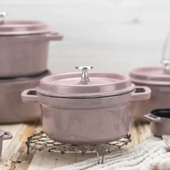 Cocotte 24 cm, Rond(e), Fleur de Cerisier, Fonte
