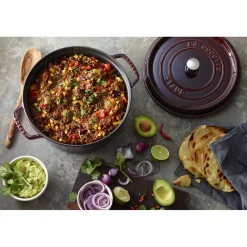 Cocotte 28 cm, Rond(e), Grenadine, Fonte