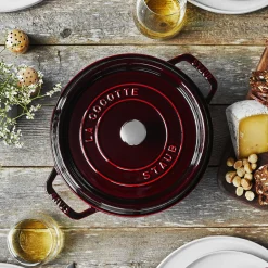 Cocotte 24 cm, Rond(e), Grenadine, Fonte