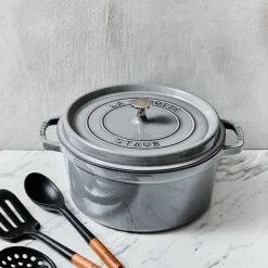 Cocotte 24 cm, Rond(e), Gris graphite, Fonte