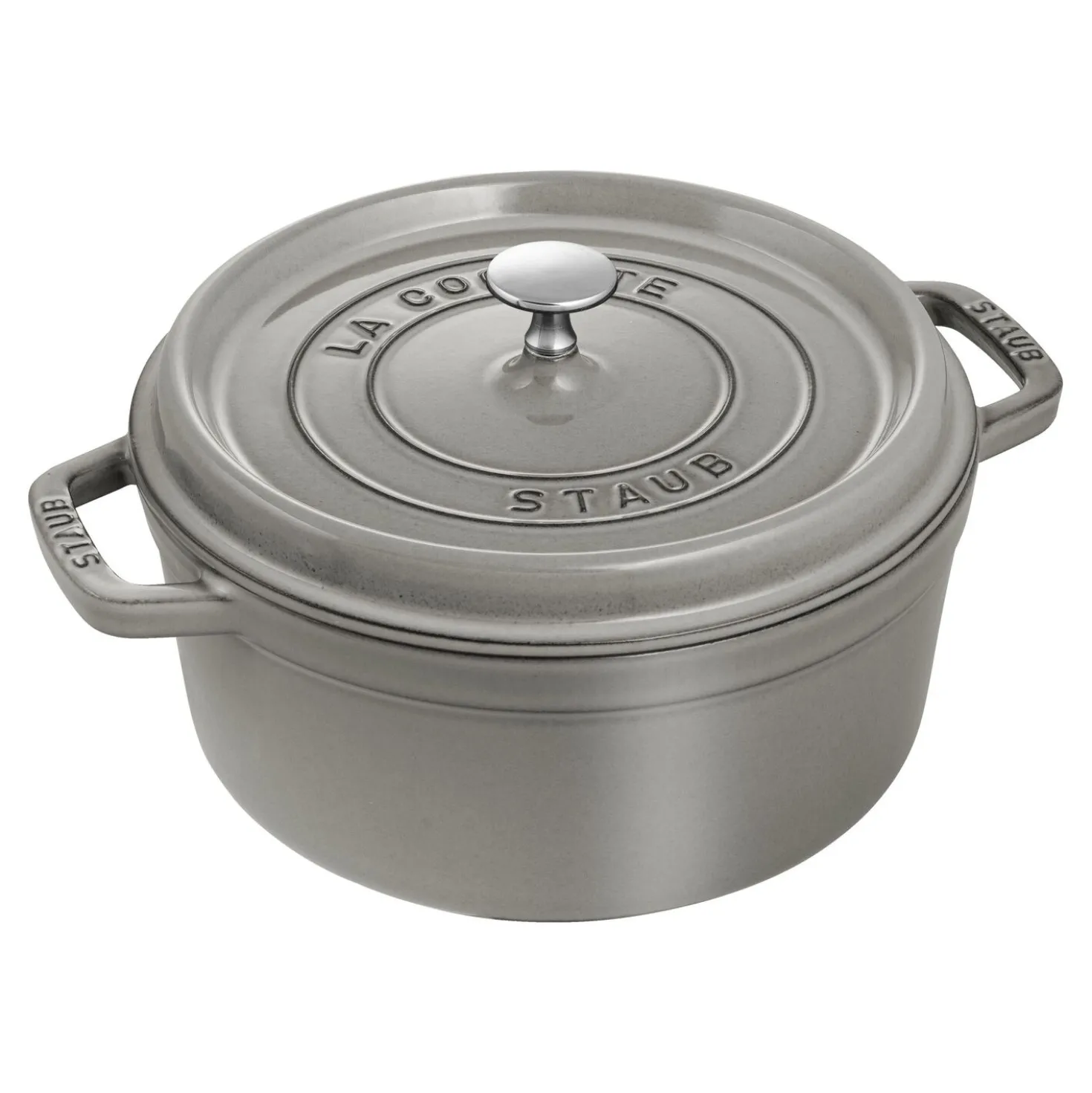 Cocotte 26 cm, Rond(e), Gris graphite, Fonte