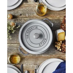 Cocotte 26 cm, Rond(e), Gris graphite, Fonte